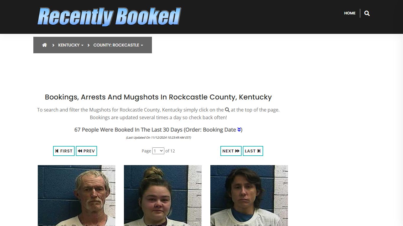 Bookings, Arrests and Mugshots in Rockcastle County, Kentucky