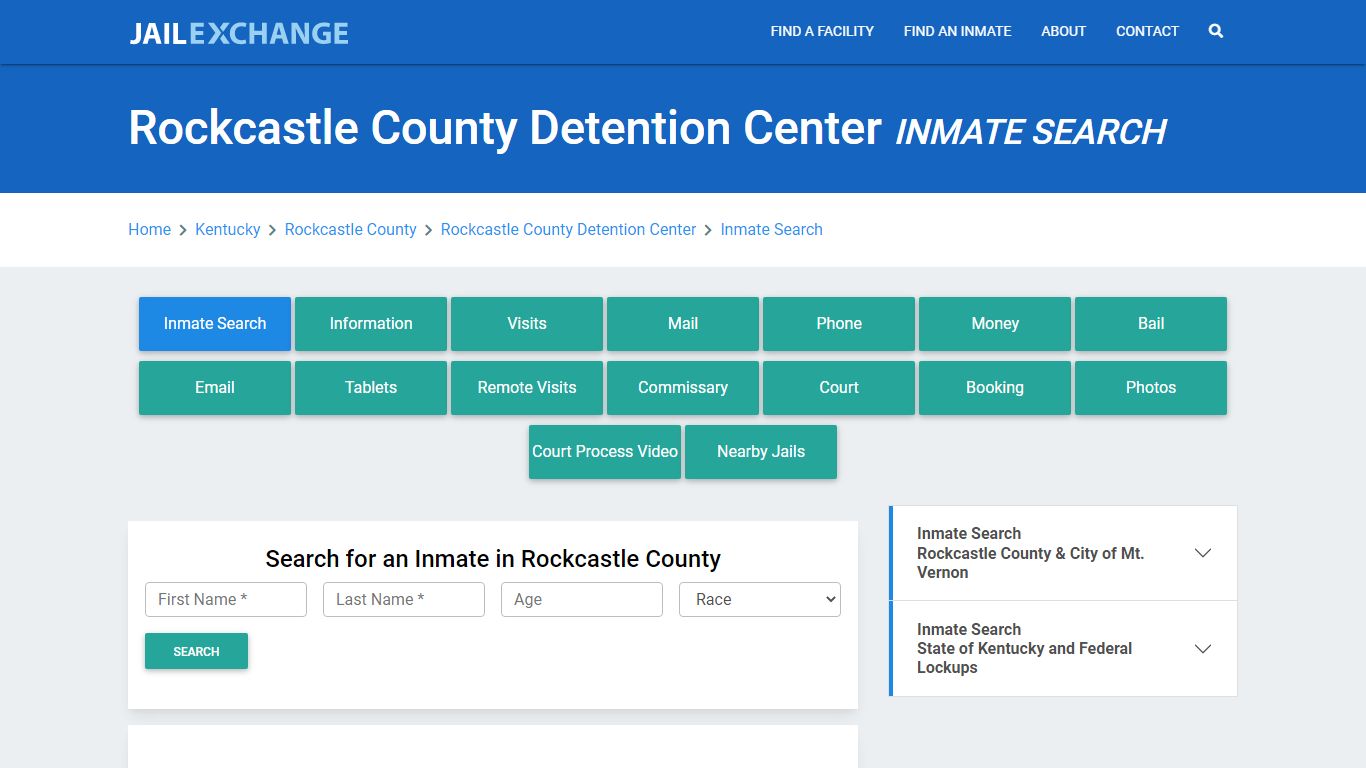 Rockcastle County Detention Center Inmate Search - Jail Exchange