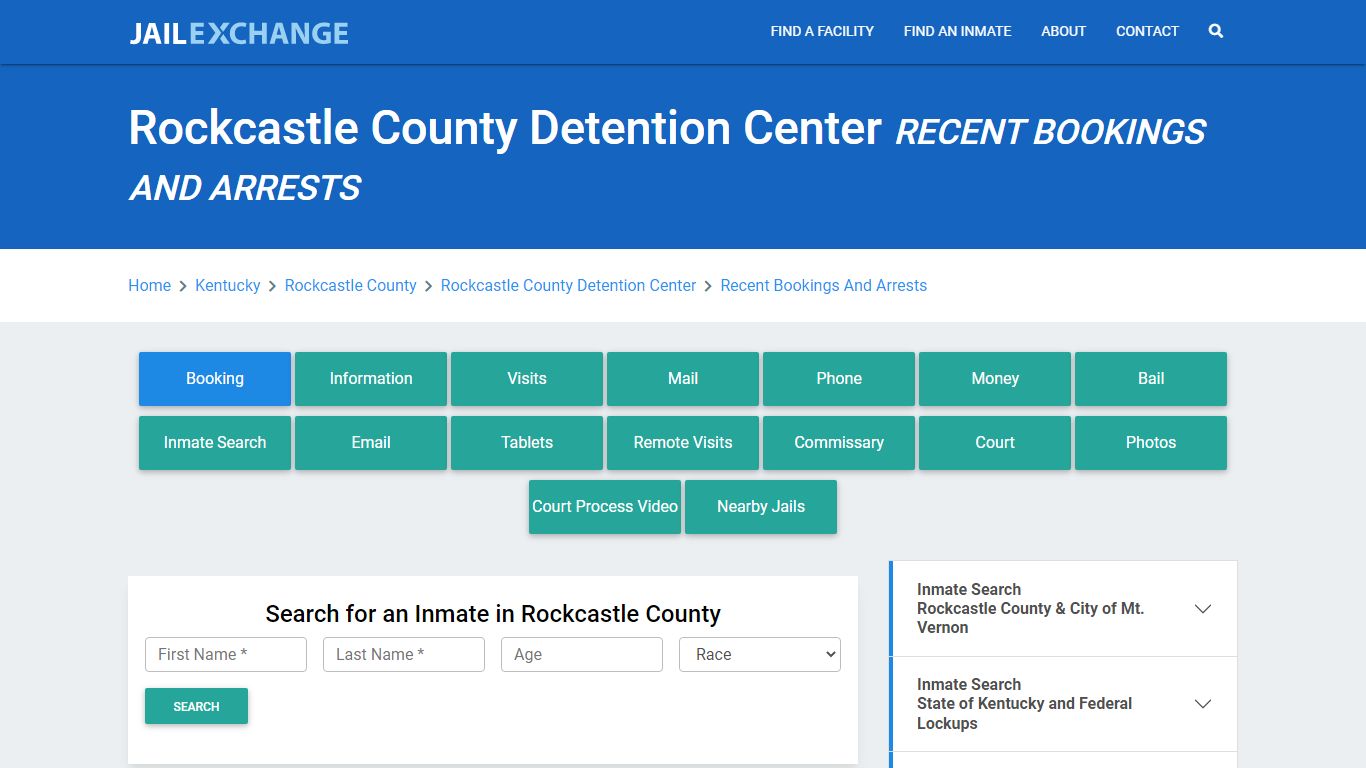 Rockcastle County Detention Center Recent Bookings And Arrests